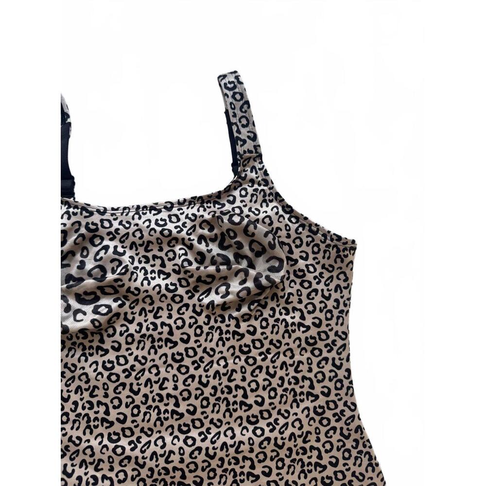 Ruby Ribbon Leopard Print Original Cami Shapewear 3022 Sz 40 - Picture 3 of 7